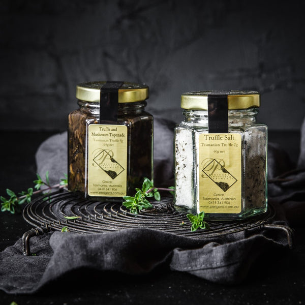 Tasmanian Truffle Salt with Truffle Mushroom Tapenade Perigord